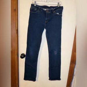 Women's Classic Straight Leg Jeans - Dark Blue